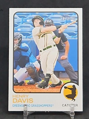 2022 HENRY DAVIS Topps Heritage Minor League High Number SP #201 - Image 1 of 2