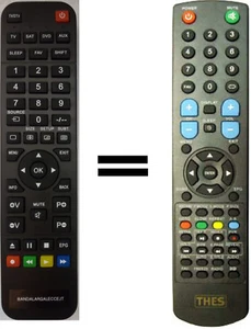 Telecomando gia' programmato per TV THES - Foto 1 di 1
