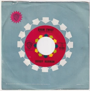 Buddy HARMAN * Drum Twist * 1960 TITTYSHAKER POPCORN 45 * Listen! - Picture 1 of 2