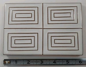 Azulejo de repuesto vintage moderno de mediados de siglo LANE COSMOPOLITAN sobremesa 4" x 6" - Imagen 1 de 4