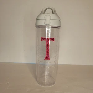Vaso Tervis 24oz. Botella de agua con tapa abatible rosa T lentejuelas brillantes 🔥NUEVA🔥 - Imagen 1 de 9