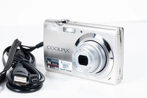 Nikon COOLPIX S230 10.0MP CCD Digital Camera DigiCam  - Silver - Picture 1 of 6