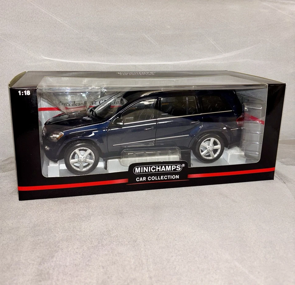 Mercedes Benz GL Klasse 2006 1/18 Minichamps Metallic Blue - Immagine 1 di 4