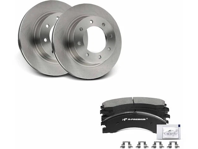 Kit de pastillas de freno delanteras y rotor para Nissan NV2500 2012-2021 2018 2013 2014 YM658KX Foto 1 de 1
