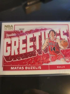 2024-25 Panini Nba Hoops - Rookie Greetings Matas Buzelis #16 Winter (RC) - Picture 1 of 2