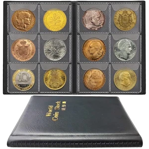 60 Pockets Coin Collection Book Holder Album for Collectors Money Currency - Picture 1 of 7