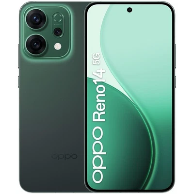 Oppo Reno 14 5G Verde 512GB Memoria 12GB Ram Display 6.59" 50Mpx Luminous Green - Immagine 1 di 4