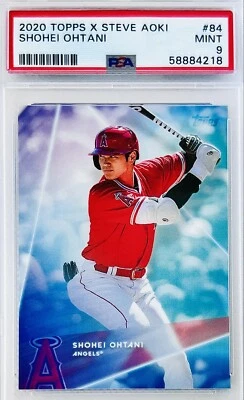 2020 Topps X Steve Aoki Collab Shohei Ohtani #84 Low Pop Limited PSA 9 💎 - Image 1 of 4