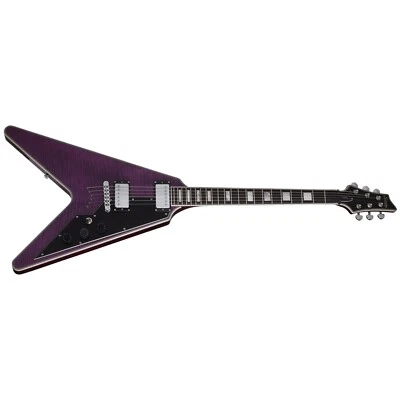 Schecter V-1 Custom Trans Purple TPB Electric Guitar V1 - BRAND NEW - Image 1 of 4