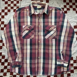 Vintage 1990s Five Brothers Heavy Cotton 2 Pocket Flannel Shirt Size Large - Bild 1 von 5