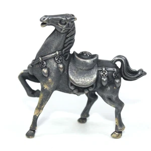 Brass Vintage Horse Figurine Small Statue Animal Figurines Desktop Decoration - Foto 1 di 5