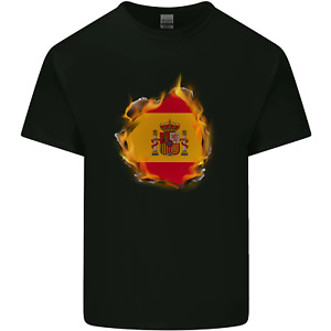 El Español Bandera Fuego Efecto España Niños Camiseta Niños