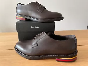 Nuevo en caja Paul Smith Pickett Hombres Marrón Cuero Zapatos Talla UK 7 Hecho en Italia - Imagen 1 de 12