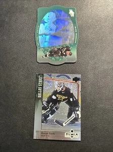 DALLAS STARS Hockey Card Lot of 2 - Mike Modano/Roman Turek 1990s - Picture 1 of 1