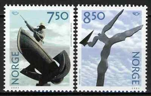 1152 Norway 2002, NK 1465-66 MNH, North, Art, MI 1430-31, SC #1327-28. - Picture 1 of 1
