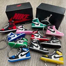 Air Jordan 1 3D Keychain Keyring Rubber With BOX UK 🟣🟡🔴 BUY 4+ = 25% OFF