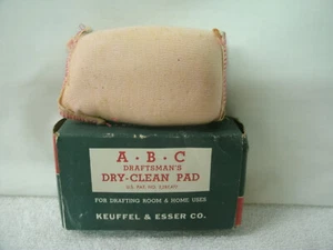 KEUFFEL & ESSER -A.B.C Draftsman's **Dry Clean Pad**--#3037--Vtg NOS-Orig - Picture 1 of 2