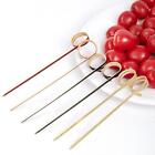 Eco-friendly Ring Toothpick Fancy Sticks Cocktail Skewer Appetizers Picks