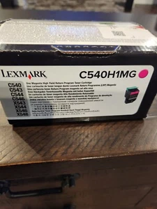 Lexmark High Yield Toner Cartridge C540H1MG Genuine Magenta C540 laser printer - Picture 1 of 2