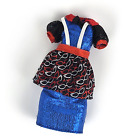 Monster High - Ghoulia Yelps - Ghouls Night Out - Blue And Red Shiny Dress Only