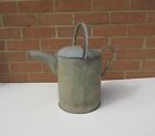 Vintage galvanised metal watering can for display prop or garden planter pot