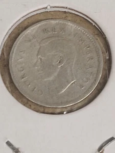 South Africa Silver 3 Pence 1939 - Picture 1 of 3