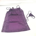 AvidLove XXL Satin Lace Sexy Nightwear Lingerie w/ Thong Pajama Sleep Nightgown