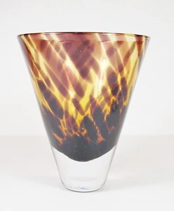 Mundgeblasene Glas Schildkröte Martini/Cocktail kleine Vase Baxter 5" hoch Z Galerie - Bild 1 von 6