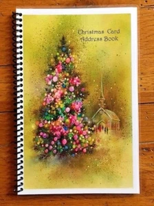 WEIHNACHTSKARTE ADRESSBUCH Organizer Personalisiert Gratis Geschenk 8 Jahre Tracker - Bild 1 von 4