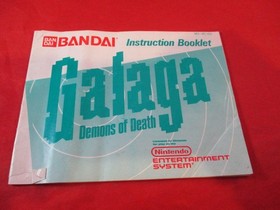 Galaga Demons of Death Nintendo NES Instruction Manual Booklet ONLY #F