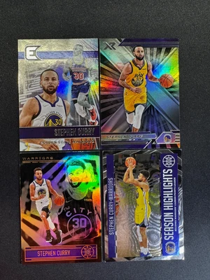 (4) Stephen Curry Panini XR Essentials Illusions Season Highlights Warriors - Image 1 of 2