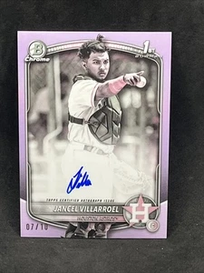 2025 Bowman 1st Jancel Villarroel Auto Astros # 07/10 Pearl Refractor SSP - Bild 1 von 2