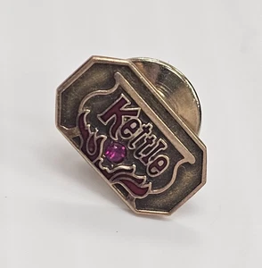 Spilla cravatta vintage *RARA* bollitore ristoranti oro 10 carati timbrata 3,5 g totale 1,6 g fronte - Foto 1 di 4