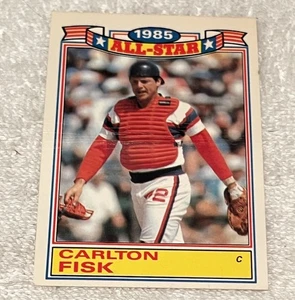1986 Topps Carlton Fisk 1985 All-Star Game#9 of 22 Chicago White Sox Catcher - Picture 1 of 2