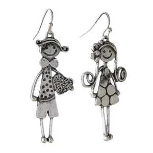 Delicate Heart Drop Earrings Versatile Matching Outfits Comfortable Wear - Picture 1 of 8