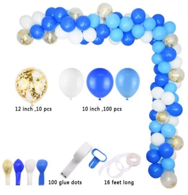 First Birthday Baby Boy/Girl Party 1st Birthday Party Decoration Banner Balloons