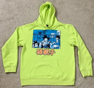 Dragon Ball Z Hoodie Super Neon Yellow Size L Sweatshirt by Bird Studio - Picture 1 of 12