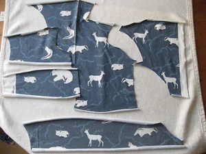 Bio Summersweat Polarfuchs & Eisbär, von Lillestoff, Stoff, Mütze, Loop, blau - Bild 1 von 5