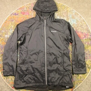 Columbia Switchback Jacket Womens XXL Black Lined Parka Hooded Windbreaker EUC - Picture 1 of 14