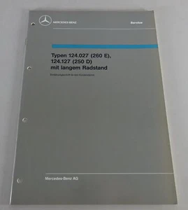 Manual de Taller Entrada Mercedes Benz W124 Con Larga Rueda De 1/1990 - Imagen 1 de 3