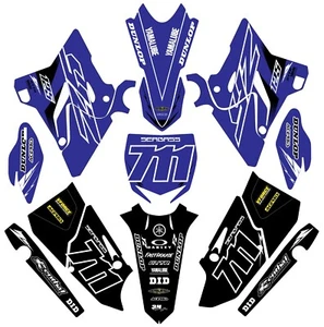 Graphics for Yamaha YZ 125 YZ 250 2015-2020  Decals stickers shrouds Blue Black - Picture 1 of 1