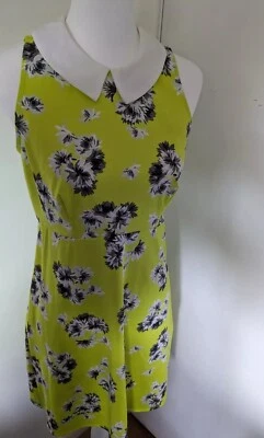 DESDE UK Mod Retro Estilo Vintage Vestido Flores Años 60 Nuevo Grueso Elastizado EE. UU. Talla 8 Foto 1 de 4