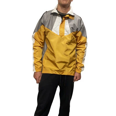 Boohoo Hombres Chaqueta Cagoule Media Cremallera Sobre la Cabeza Sudadera con Capucha Deportes Tecnología Top  Foto 1 de 4