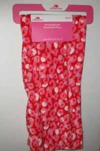 NEW Valentine's Day Velvet Plush Throw 50" x 60" Pink and Red - Picture 1 of 3