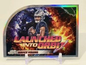 2024 Topps Chrome Cosmic Football Bryce Young Launched Into Orbit - Picture 1 of 5