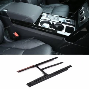 Cubierta de consola central negra brillante para Land Rover Discovery 5 LR5 2017 2018 - Imagen 1 de 12