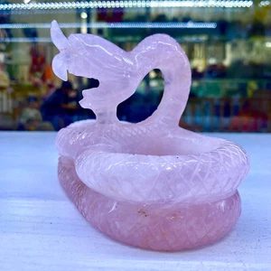 1.8LB Natural pink crystal quartz products, hand carved crystal spiritual orname - Picture 1 of 17