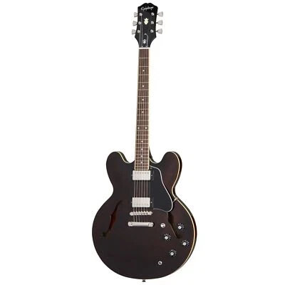 Guitarra Semi-Hueca Epiphone Jim James Signature ES-335, Nogal Años Setenta, Dura Foto 1 de 4