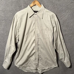 Banana Republic 100% Cotton Pocket Button Up Dress Shirt Men's L Beige - Picture 1 of 7