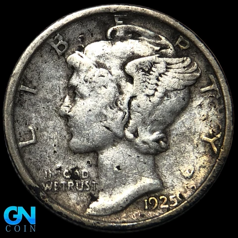 1925 D Mercury Dime  #K9526 Cover
